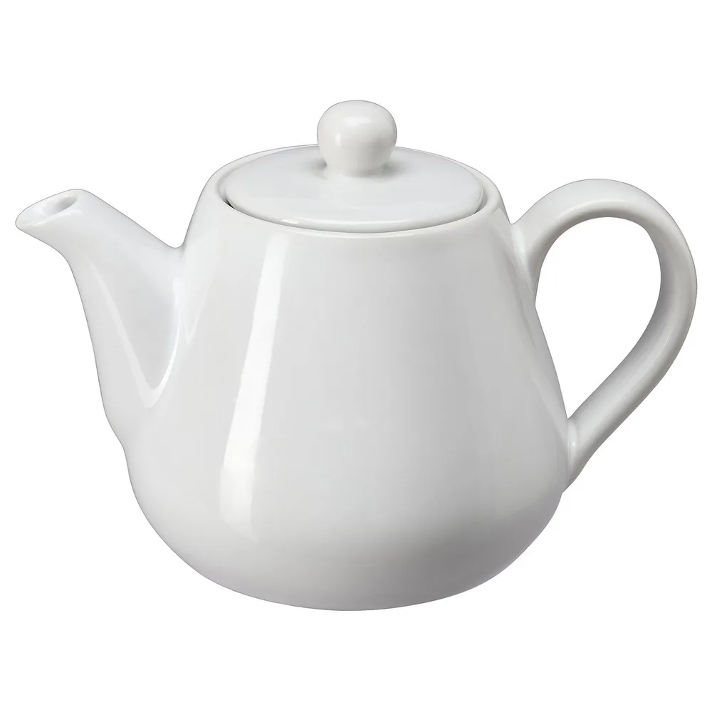 IKEA LYSRÄKA (ИКЕА ЛИСРЭКА) — Чайник заварочный, белый 0,8 л