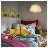 IKEA BARNDRÖM (ИКЕА БАРНДРЁМ) — Пододеяльник и наволочка, синий/с рисунком техники 150x200/50x60 см — фото 6