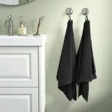 IKEA GULVIAL (ИКЕА ГУЛВИАЛ) — Полотенце для рук, чёрное 50x100 см — фото 4