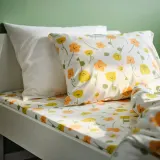 IKEA BARNDRÖM (ИКЕА БАРНДРЁМ) — Простыня на резинке, разноцветная в цветочек 90x200 см — фото 2
