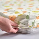 IKEA BARNDRÖM (ИКЕА БАРНДРЁМ) — Простыня на резинке, разноцветная в цветочек 90x200 см — фото 3