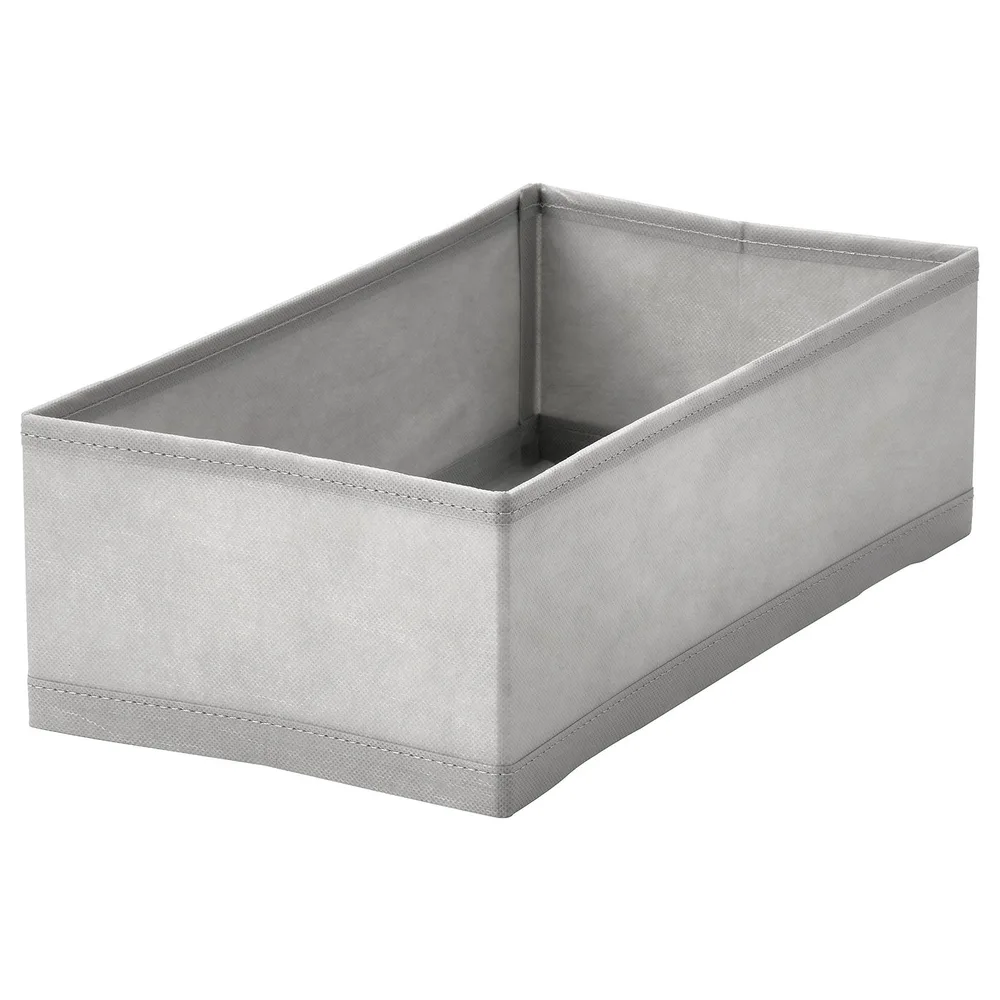 IKEA KOSINGEN (ИКЕА КОСИНГЕН) — Коробка для хранения, светло-серая 20x38x12 см