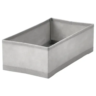 IKEA KOSINGEN (ИКЕА КОСИНГЕН) — Коробка для хранения, светло-серая 20x38x12 см