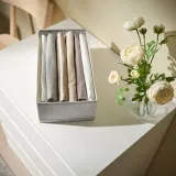IKEA KOSINGEN (ИКЕА КОСИНГЕН) — Коробка для хранения, светло-серая 20x38x12 см — фото 3
