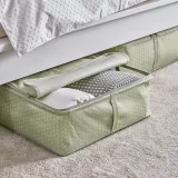 IKEA HEMMAFIXARE (ИКЕА ХЕММАФИКСАРЕ) — Коробка для одежды/белья, цветочный узор/бледный серо-зелёный 44x51x19 см — фото 4