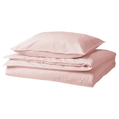 IKEA ÄNGSLILJA (ИКЕА ЭНГСЛИЛЙА) — Пододеяльник и наволочка, светло-розовый 150x200/50x60 см