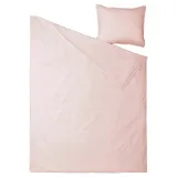 IKEA ÄNGSLILJA (ИКЕА ЭНГСЛИЛЙА) — Пододеяльник и наволочка, светло-розовый 150x200/50x60 см — фото 6