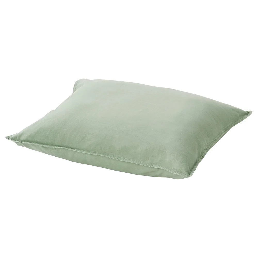 IKEA ÄNGSLILJA (ИКЕА ЭНГСЛИЛЙА) — Наволочка, бледный серо-зелёный 50x60 см