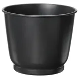 IKEA BROKTRAST (ИКЕА БРОКТРАСТ) — Кашпо для цветочного горшка, для дома и улицы/тёмно-серое 12 см — фото 1