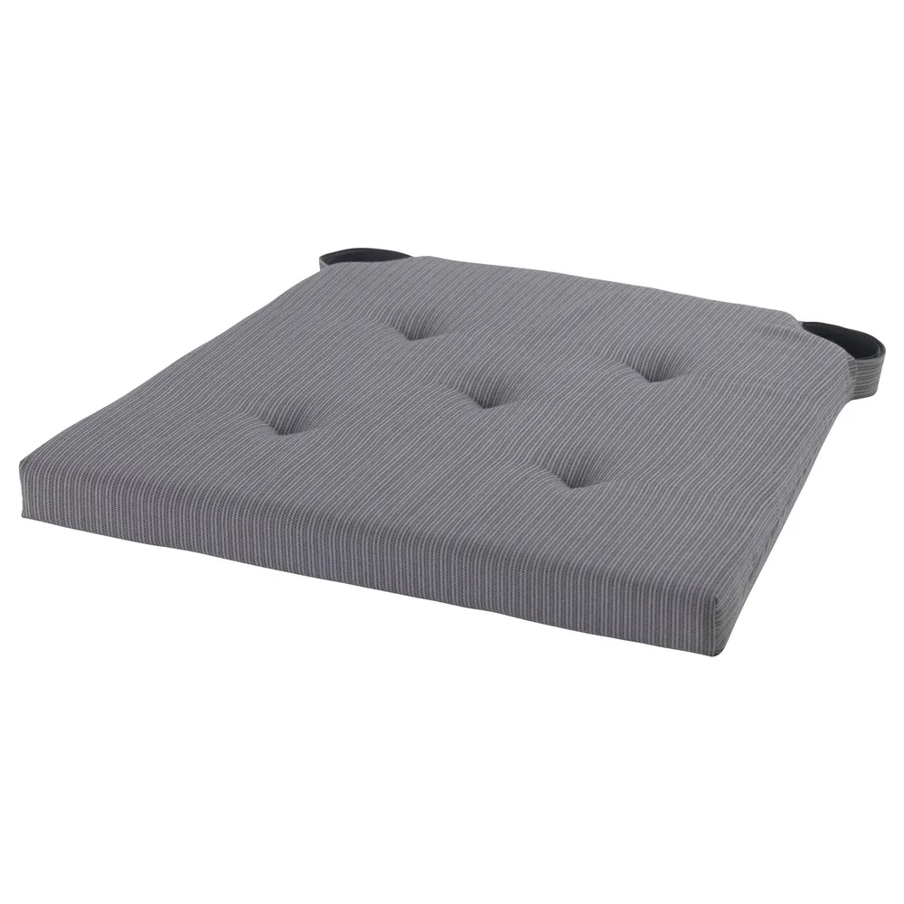 IKEA JUSTINA (ИКЕА ЙУСТИНА) — Подушка на стул, серая 42/35x40x4 см