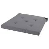 IKEA JUSTINA (ИКЕА ЙУСТИНА) — Подушка на стул, серая 42/35x40x4 см — фото 1