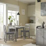 IKEA JUSTINA (ИКЕА ЙУСТИНА) — Подушка на стул, серая 42/35x40x4 см — фото 2