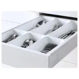 IKEA MAXIMERA (ИКЕА МАКСИМЕРА) — Ящик, низкий, белый 40х60 см — фото 2