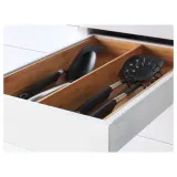 IKEA MAXIMERA (ИКЕА МАКСИМЕРА) — Ящик, низкий, белый 40х60 см — фото 4