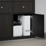 IKEA KALLAX (ИКЕА КАЛЛАКС) — Вставка с дверцей, черно-коричневая 33х33 см — фото 2