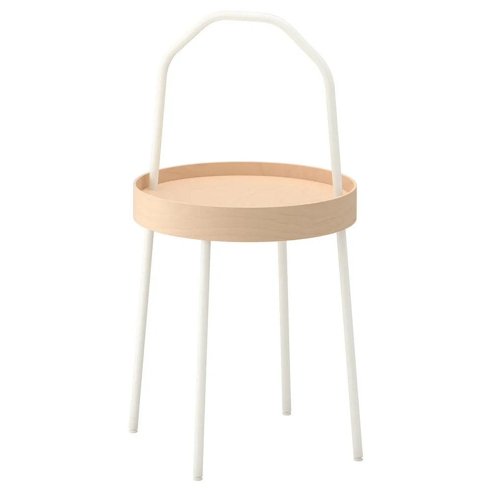 IKEA BURVIK (ИКЕА БУРВИК) — Столик, белый 38 см