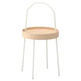 IKEA BURVIK (ИКЕА БУРВИК) — Столик, белый 38 см — фото 1