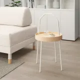 IKEA BURVIK (ИКЕА БУРВИК) — Столик, белый 38 см — фото 2