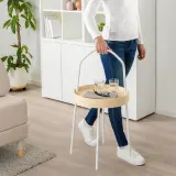 IKEA BURVIK (ИКЕА БУРВИК) — Столик, белый 38 см — фото 3