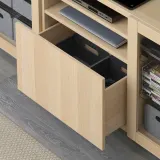 IKEA BESTÅ (ИКЕА БЕСТО) — Рама ящика, имитация беленого дуба 60x25x40 см — фото 3