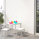 IKEA UTTER (ИКЕА УТТЕР) — Столик детский, для дома и улицы белый — фото 4