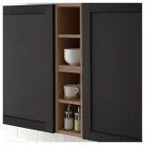 IKEA VADHOLMA (ИКЕА ВАДХОЛМА) — Шкаф открытый, коричневый/тонированный ясень 20x37x40 см — фото 2