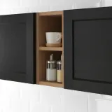 IKEA VADHOLMA (ИКЕА ВАДХОЛМА) — Шкаф открытый, коричневый/тонированный ясень 20x37x40 см — фото 3