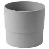 IKEA NYPON (ИКЕА НИПОН) — Кашпо для цветов, для дома и улицы, серое 15 см — фото 1