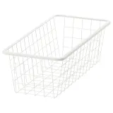 IKEA JONAXEL (ИКЕА ЙОНАКСЕЛ) — Проволочная корзина, белая 25x51x15 см — фото 1