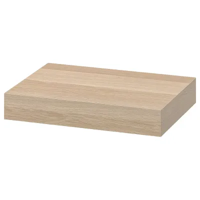IKEA LACK (ИКЕА ЛАКК) — Полка настенная, имитация дуба, беленая 30х26 см