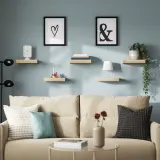 IKEA LACK (ИКЕА ЛАКК) — Полка настенная, имитация дуба, беленая 30х26 см — фото 2
