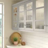 IKEA LERHYTTAN (ИКЕА ЛЕРХЙТТАН) — Стеклянная дверь, светло-серый 40х40 см — фото 2
