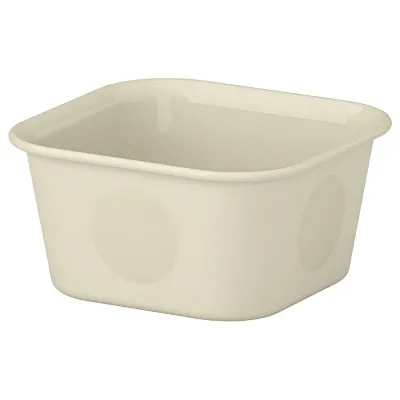 IKEA NOJIG (ИКЕА НОЙИГ) — Органайзер, пластик/бежевый 10х10х5 см