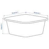 IKEA NOJIG (ИКЕА НОЙИГ) — Органайзер, пластик/бежевый 10х10х5 см — фото 6