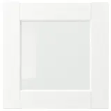 IKEA ENKÖPING (ИКЕА ЕНКЁПИНГ) — Дверь стеклянная, белый под дерево 40x40 см — фото 1