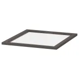 IKEA KOMPLEMENT (ИКЕА КОМПЛИМЕНТ) — Полка стеклянная, тёмно-серый 50x58 см — фото 1