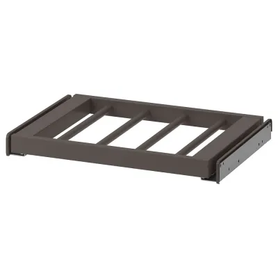 IKEA KOMPLEMENT (ИКЕА КОМПЛИМЕНТ) — Выдвижная вешалка для брюк, тёмно-серый 50x35 см