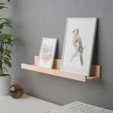 IKEA MOSSLANDA (ИКЕА МОССЛАНДА) — Полка для фоторамок, под берёзу 55 см — фото 2