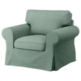 IKEA EKTORP (ИКЕА ЕКТОРП) — Чехол на кресло, Tallmyra светло-зелёный — фото 2