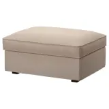 IKEA KIVIK (ИКЕА КИВИК) — Чехол на пуф с ящиком для хранения, Tallmyra бежевый — фото 2