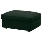 IKEA KIVIK (ИКЕА КИВИК) — Чехол на пуф с ящиком для хранения, Tallmyra тёмно-зелёный — фото 2