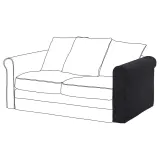IKEA GRÖNLID (ИКЕА ГРЁНЛИД) — Чехол на подлокотник, Хилларед антрацит — фото 2