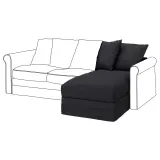 IKEA GRÖNLID (ИКЕА ГРЁНЛИД) — Чехол на секцию шезлонга, Хилларед антрацит — фото 2