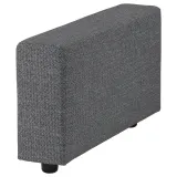IKEA VIMLE (ИКЕА ВИМЛЕ) — Чехол на подлокотник широкий, Лейде серо-чёрный — фото 2
