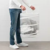 IKEA FYLLEN (ИКЕА ФИЛЛЕН) — Корзина для белья, белый 79 л — фото 3
