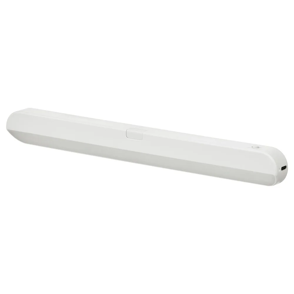 IKEA KÖLVATTEN (ИКЕА КЁЛВАТТЕН) — Светодиодный светильник с датчиком, белый/на батарейках 30 см