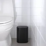 IKEA BROGRUND (ИКЕА БРОГРУНД) — Мусорное ведро с нажимной крышкой, чёрный 4 л — фото 2