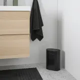 IKEA BROGRUND (ИКЕА БРОГРУНД) — Мусорное ведро с нажимной крышкой, чёрный 4 л — фото 3