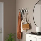 IKEA LANDKRABBA (ИКЕА ЛАНДКРАББА) — Вешалка с 5 крючками, белый 50 см — фото 5