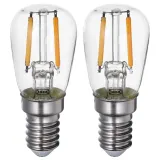 IKEA LUNNOM (ИКЕА ЛУННОМ) — Светодиодная лампа E14 100 лм, прозрачная, 2 шт. — фото 1
